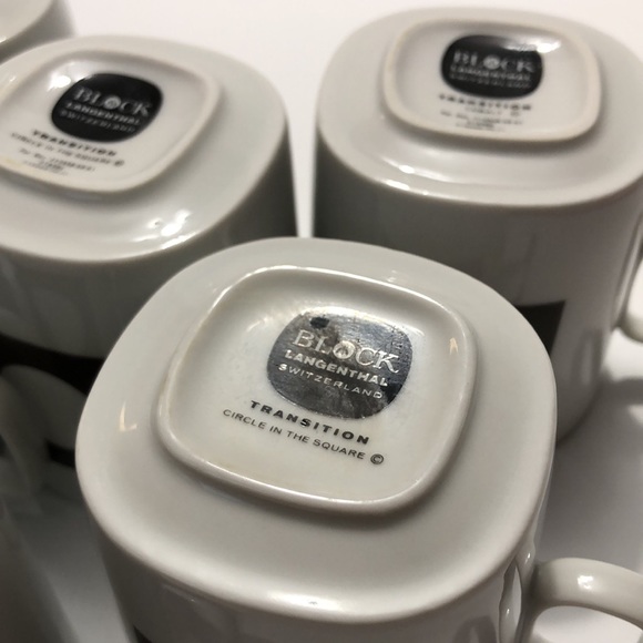 Block Langenthal Switzerland Transitions Circle In The Square Tea/Coffee Cups - Picture 10 of 12